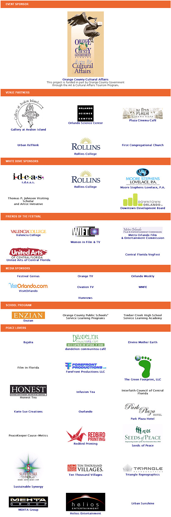 Visit 2011 Sponsors Page Visit 2011 Sponsors Page